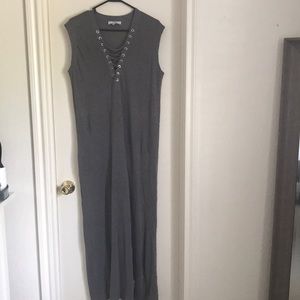 Gray full length dress
